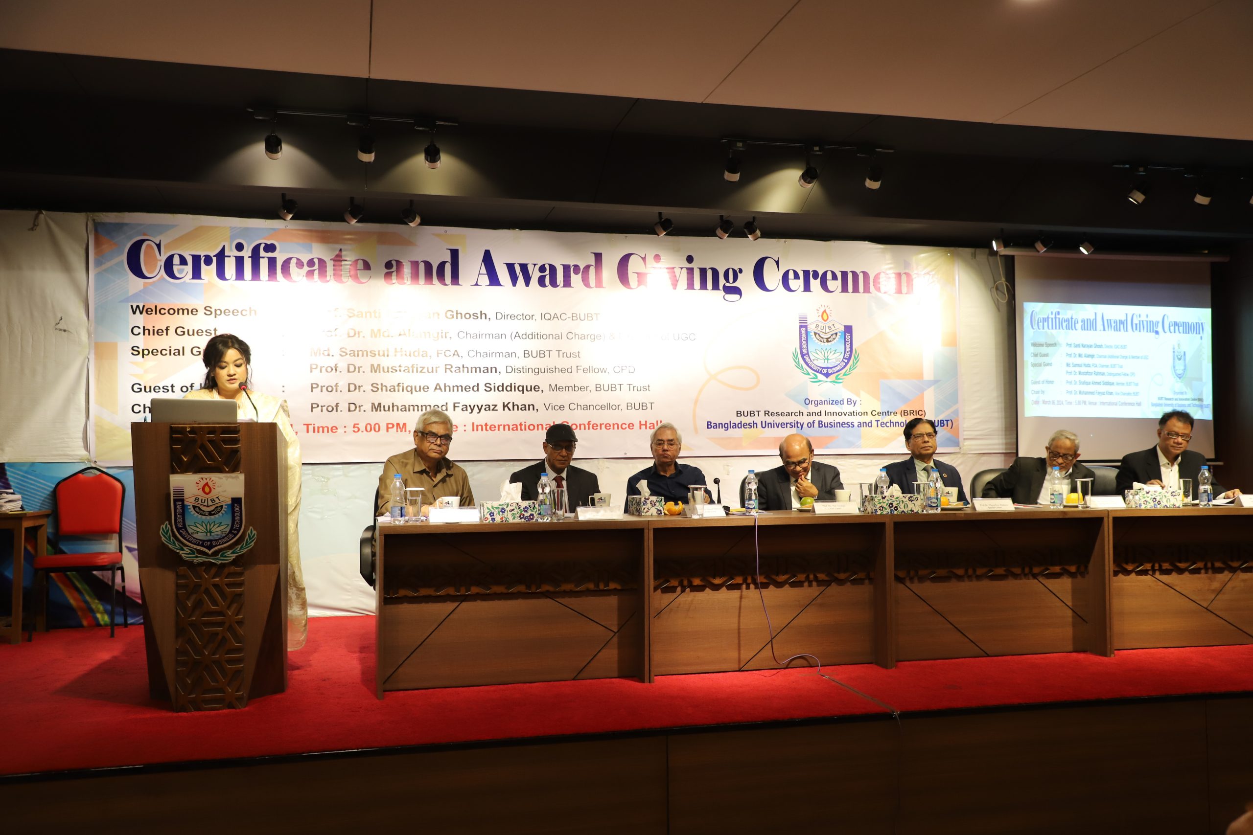 IQAC-BUBT Hosts Successful Certificate and Award Giving Ceremony 2024